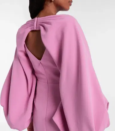 Roksanda Garance balloon-sleeve crêpe gown | Thumbnail 4