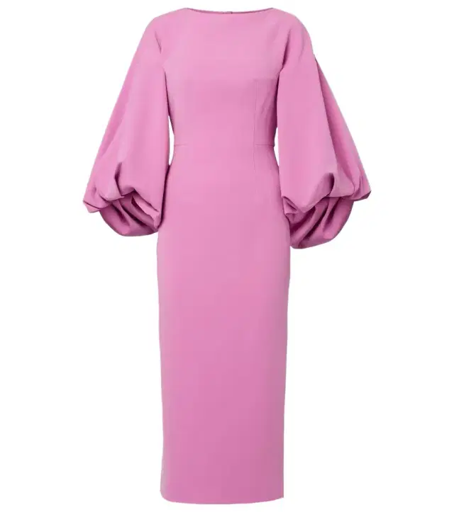 Roksanda Garance balloon-sleeve crêpe gown