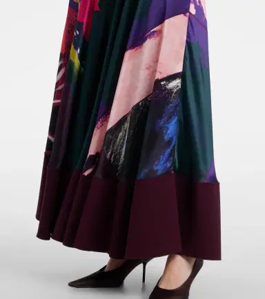 Roksanda Munir printed silk satin gown | Thumbnail 3