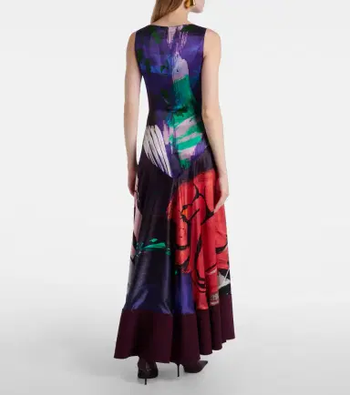 Roksanda Munir printed silk satin gown | Thumbnail 5