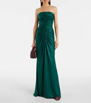 Elie Saab Ruched jersey gown | Thumbnail 3