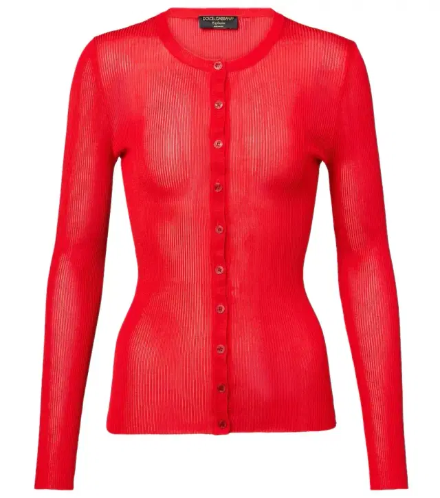 Dolce & Gabbana Ribbed-knit cardigan