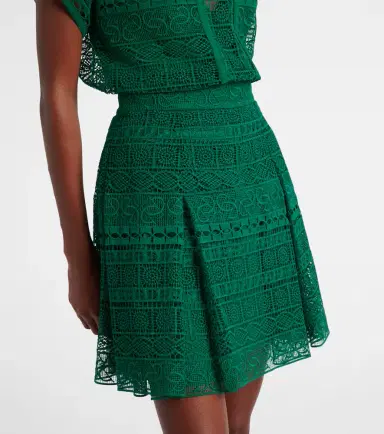 Elie Saab Macramé high-rise miniskirt | Thumbnail 3