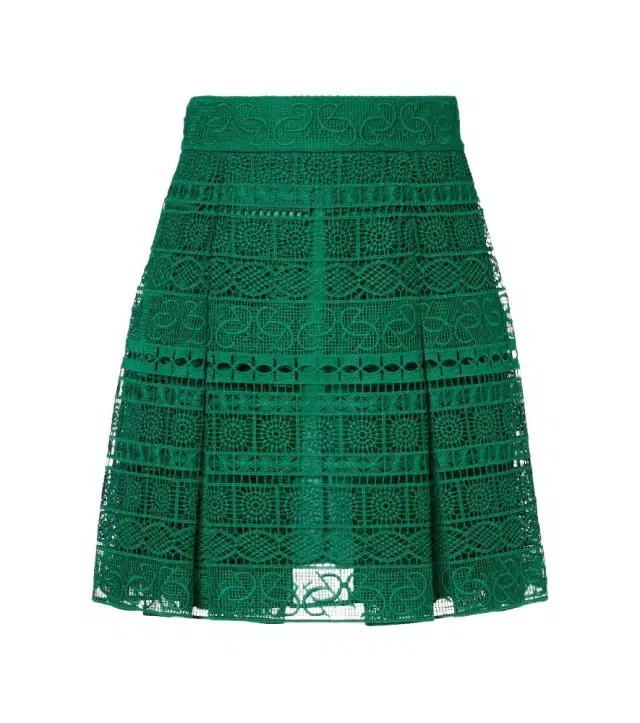 Elie Saab Macramé high-rise miniskirt