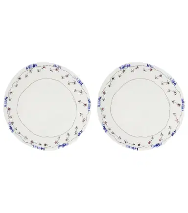 Serax Midnight Flowers Anemone Milk set of 2 dinner plates by Marni | Thumbnail 1