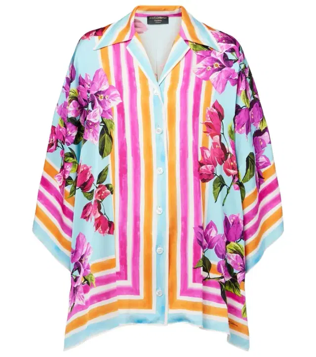 Dolce & Gabbana Printed silk-blend shirt