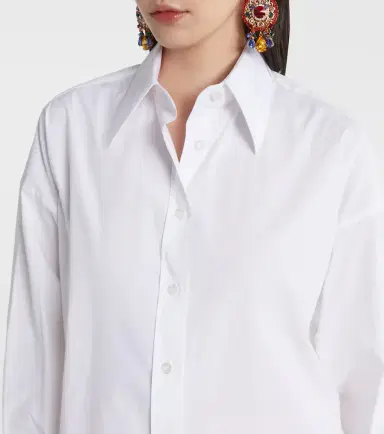 Dolce & Gabbana Oversized cotton-blend shirt | Thumbnail 2