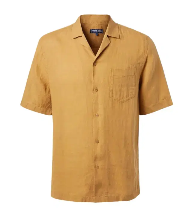 Frescobol Carioca Angelo linen bowling shirt