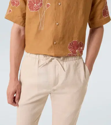 Frescobol Carioca Oscar linen and cotton straight pants | Thumbnail 2 Frescobol Carioca Oscar linen and cotton straight pants | Thumbnail 2