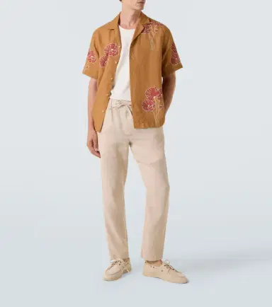 Frescobol Carioca Oscar linen and cotton straight pants | Thumbnail 4 Frescobol Carioca Oscar linen and cotton straight pants | Thumbnail 4