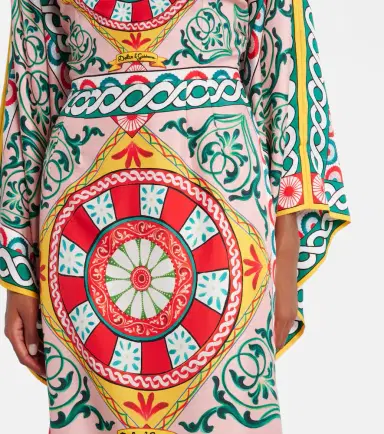 Dolce & Gabbana Printed silk gown | Thumbnail 3