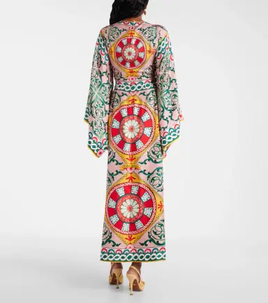 Dolce & Gabbana Printed silk gown | Thumbnail 6