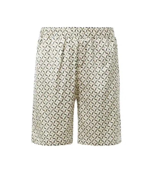 Frescobol Carioca Palma printed silk-blend shorts