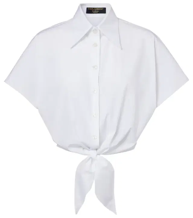 Dolce & Gabbana Cropped cotton-blend shirt
