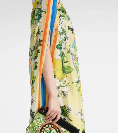 Dolce & Gabbana Printed silk cape | Thumbnail 3