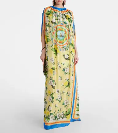 Dolce & Gabbana Printed silk cape | Thumbnail 5