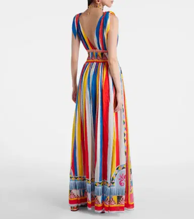Dolce & Gabbana Striped cotton maxi dress | Thumbnail 3