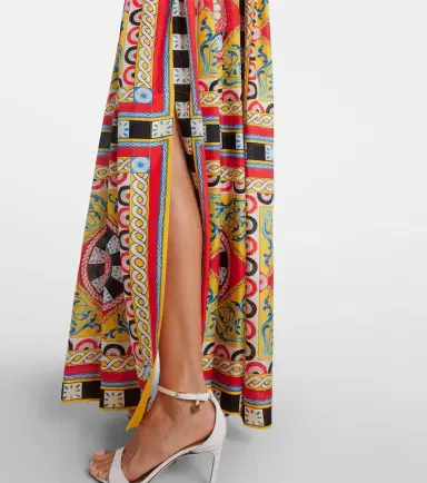 Dolce & Gabbana Taormina printed halterneck silk gown | Thumbnail 5