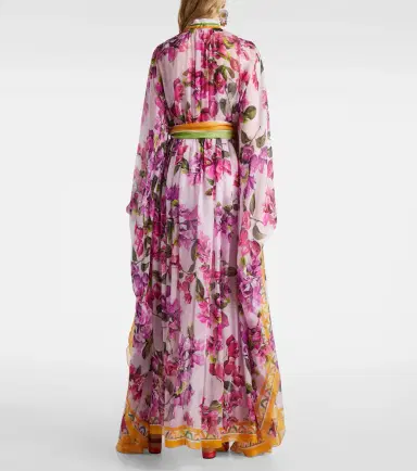 Dolce & Gabbana Belted floral silk kaftan | Thumbnail 4 Dolce & Gabbana Belted floral silk kaftan | Thumbnail 4