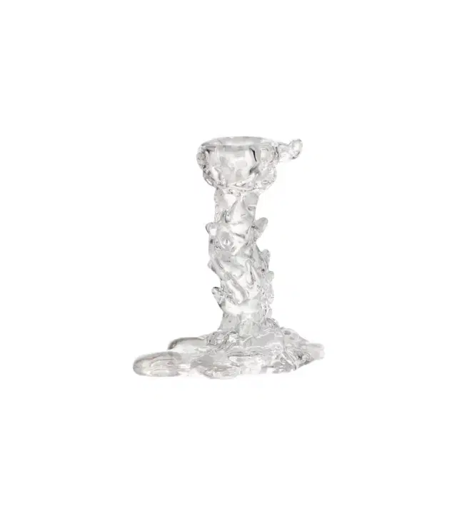 Polspotten Drip Small glass candle holder by Pascal Smelik