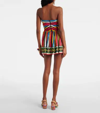 Dolce & Gabbana Ruched striped minidress | Thumbnail 3