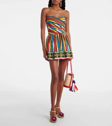 Dolce & Gabbana Ruched striped minidress | Thumbnail 5