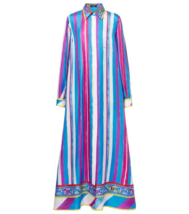 Dolce & Gabbana Striped silk kaftan