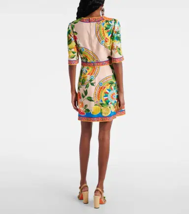 Dolce & Gabbana Printed cotton-blend minidress | Thumbnail 4 Dolce & Gabbana Printed cotton-blend minidress | Thumbnail 4