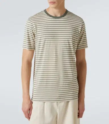 Sunspel Striped cotton jersey T-shirt | Thumbnail 2