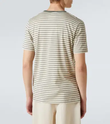 Sunspel Striped cotton jersey T-shirt | Thumbnail 4