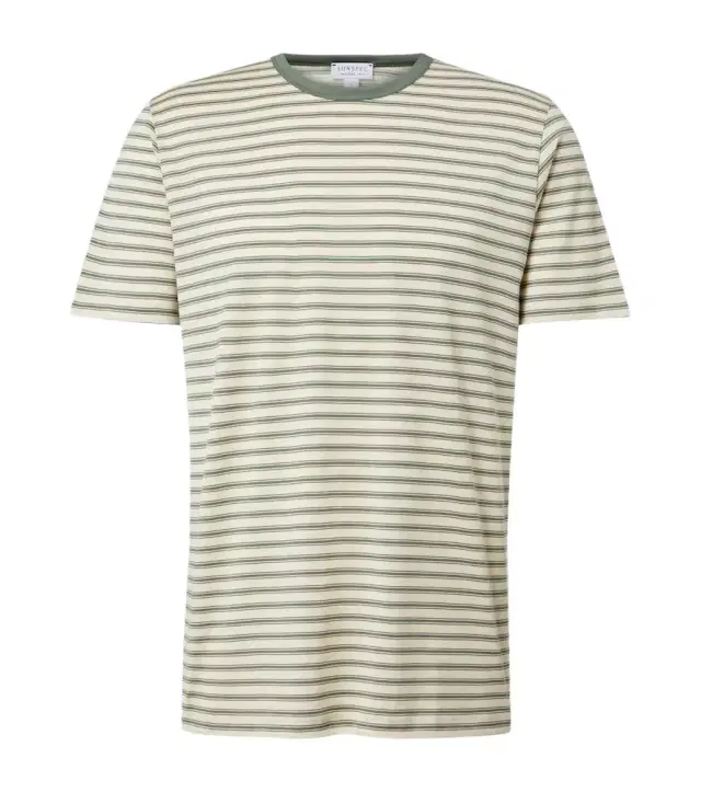 Striped cotton jersey T-shirt