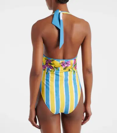 Dolce & Gabbana Printed halterneck swimsuit | Thumbnail 3