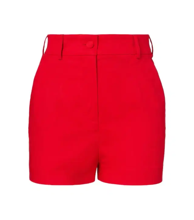 Dolce & Gabbana High-rise cotton-blend shorts