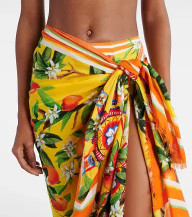 Dolce & Gabbana Printed cotton beach cover-up | Thumbnail 4