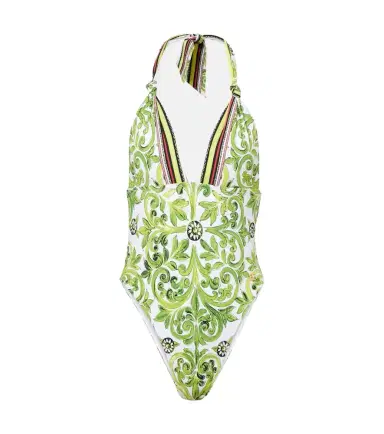 Dolce & Gabbana Printed halterneck swimsuit | Thumbnail 1