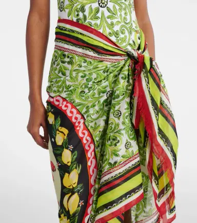 Dolce & Gabbana Printed cotton beach cover-up | Thumbnail 2