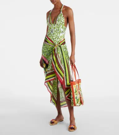 Dolce & Gabbana Printed cotton beach cover-up | Thumbnail 3