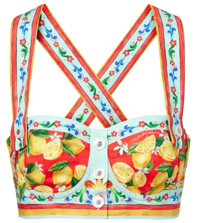 Dolce & Gabbana Printed bra top