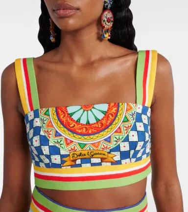 Dolce & Gabbana Cotton crop top | Thumbnail 2