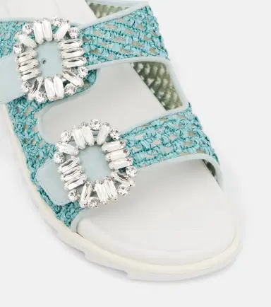 Roger Vivier Slidy Viv' crystal-embellished sandals | Thumbnail 2