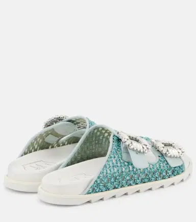 Roger Vivier Slidy Viv' crystal-embellished sandals | Thumbnail 3