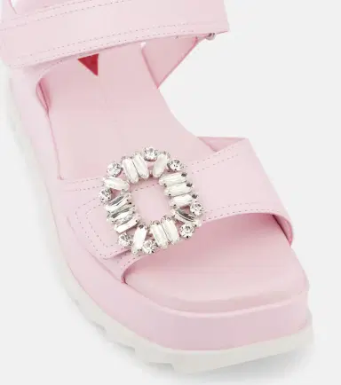 Roger Vivier Embellished leather platform sandals | Thumbnail 2 Roger Vivier Embellished leather platform sandals | Thumbnail 2