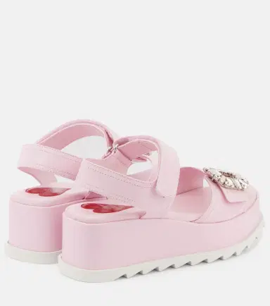 Roger Vivier Embellished leather platform sandals | Thumbnail 3 Roger Vivier Embellished leather platform sandals | Thumbnail 3