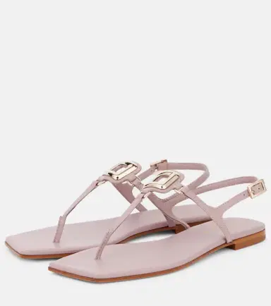 Roger Vivier Viv' By The Sea leather thong sandals | Thumbnail 3