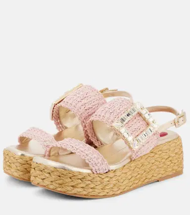 Roger Vivier Espa 60 raffia platform sandals | Thumbnail 2 Roger Vivier Espa 60 raffia platform sandals | Thumbnail 2