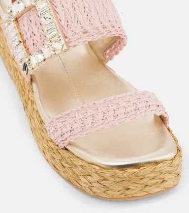 Roger Vivier Espa 60 raffia platform sandals | Thumbnail 3 Roger Vivier Espa 60 raffia platform sandals | Thumbnail 3