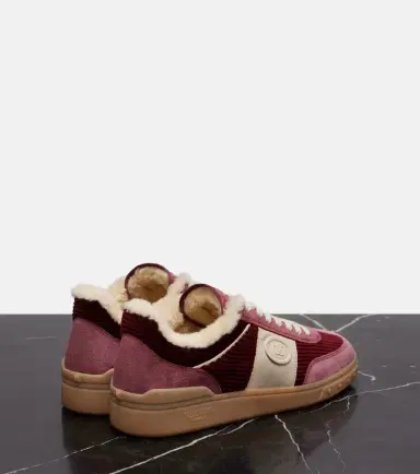 Valentino Garavani Upvillage suede and corduroy sneakers | Thumbnail 2
