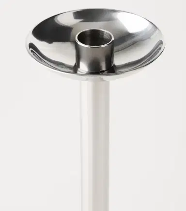 LOUISE ROE Champagne Low stainless steel candle holder | Thumbnail 2