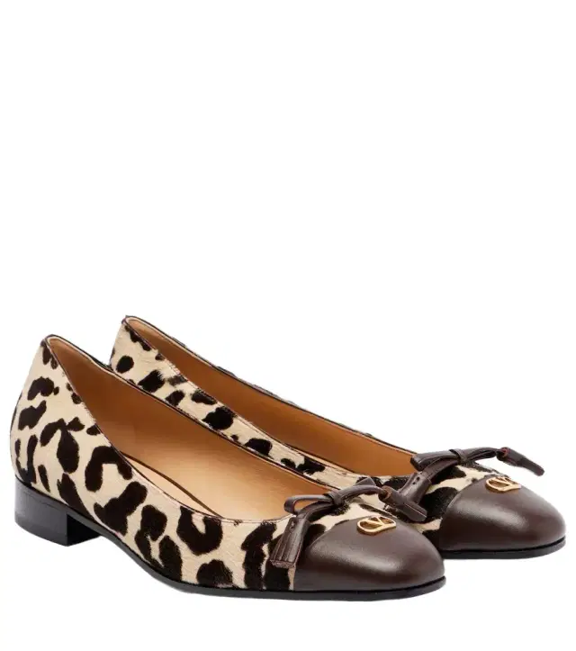 Valentino Garavani Valet Du Roi calf hair ballet flats