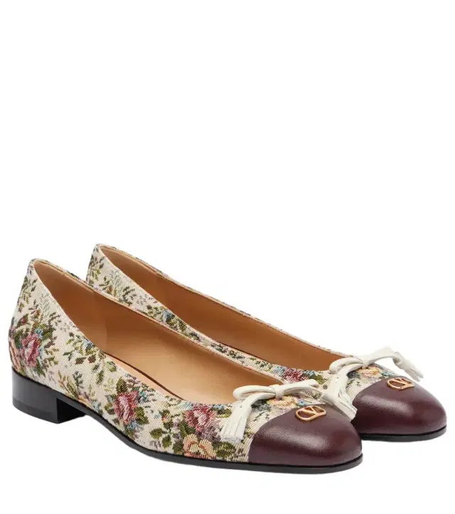 Valentino Garavani Valet du Roi floral jacquard ballet flats